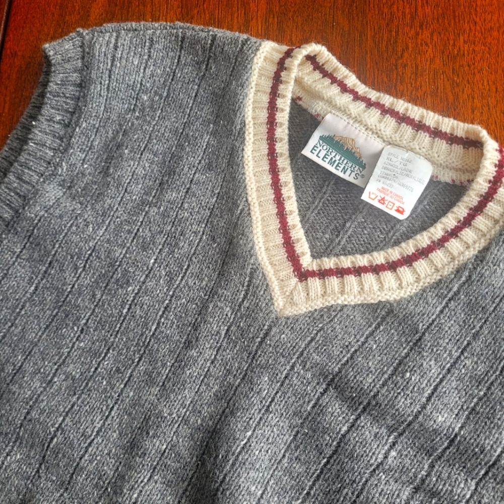 Northern Elements Men's Wool Blend Sweater Vest Size XL